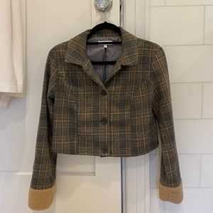 Emory Park plaid cropped jacket